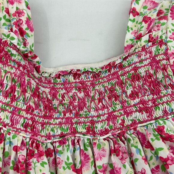 Ralph Lauren Girls Pink Floral Smocked Dress Size 24 Month Party Spring - Picture 10 of 10